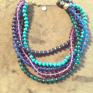 Colorful layered necklace